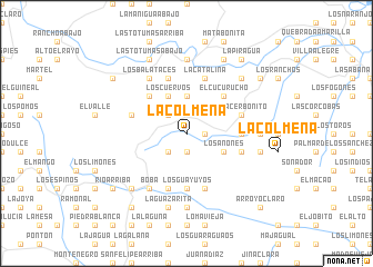 map of La Colmena