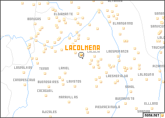 map of La Colmena