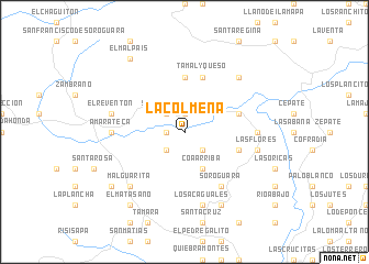 map of La Colmena