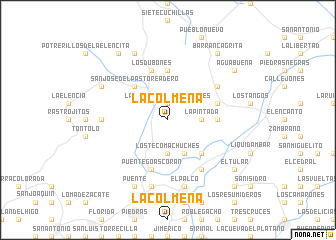 map of La Colmena