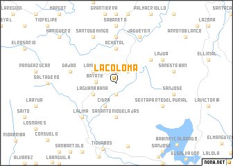 map of La Coloma