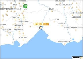 map of La Coloma