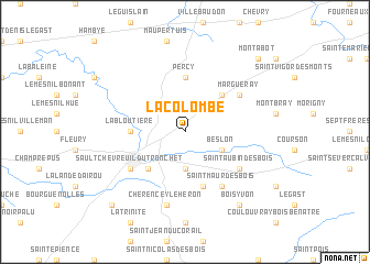 map of La Colombe