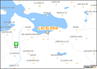 map of La Colonia