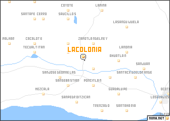 map of La Colonia