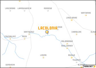 map of La Colonia