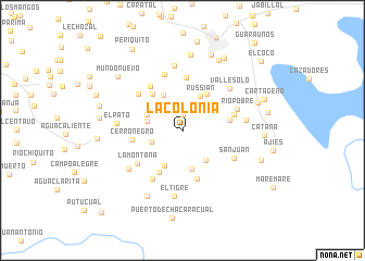 map of La Colonia