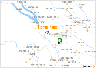 map of La Colonia