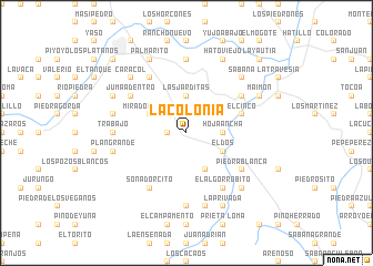 map of La Colonia