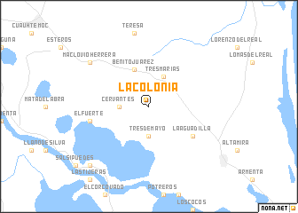 map of La Colonia