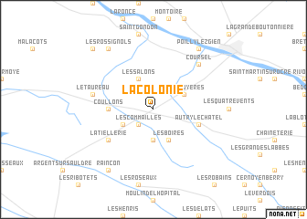 map of La Colonie