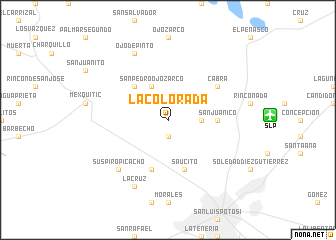 map of La Colorada