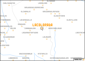 map of La Colorada