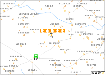 map of La Colorada