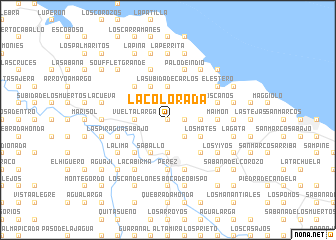 map of La Colorada