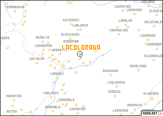 map of La Colorada