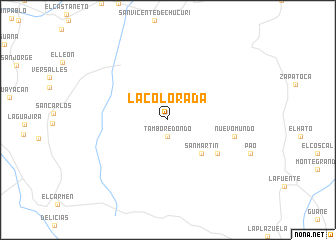 map of La Colorada