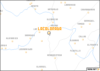 map of La Colorada