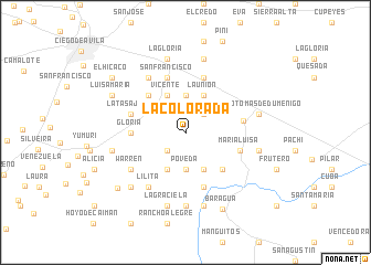 map of La Colorada