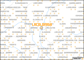 map of La Colorada