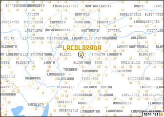 map of La Colorada