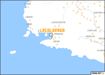 map of La Colorada