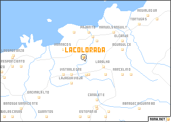 map of La Colorada