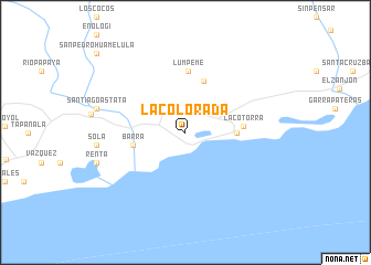 map of La Colorada
