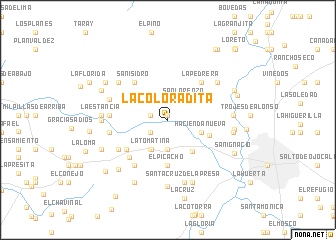 map of La Coloradita