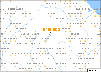 map of La Colorá