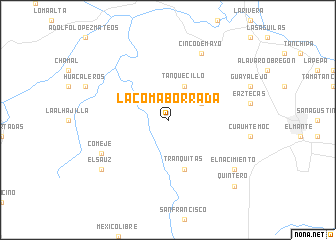 map of La Coma Borrada