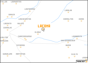 map of La Coma