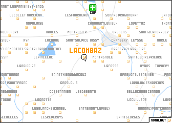 map of La Combaz