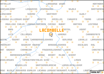 map of La Combelle