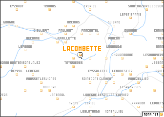 map of La Combette