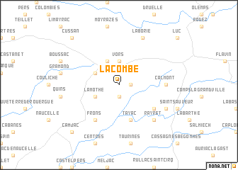 map of La Combe