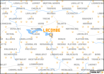 map of La Combe