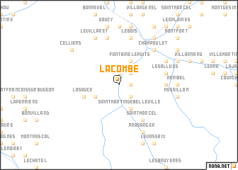 map of La Combe