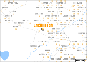 map of La Comesón