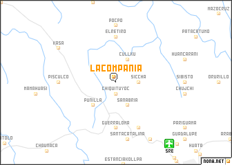 map of La Compañía