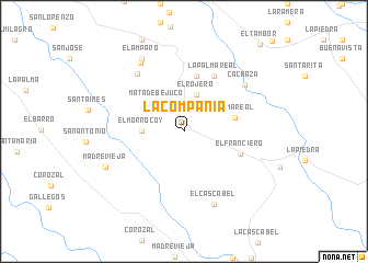 map of La Compañía