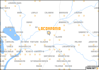 map of La Compañía