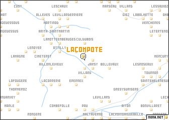 map of La Compôte