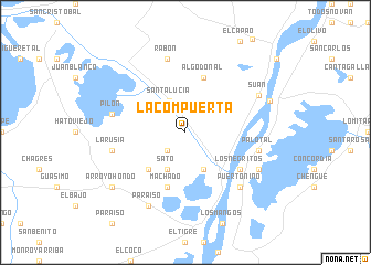 map of La Compuerta