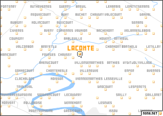 map of La Comté