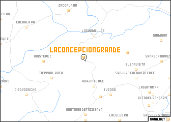 map of La Concepción Grande