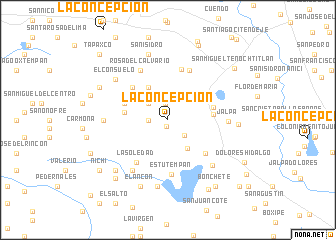 map of La Concepción