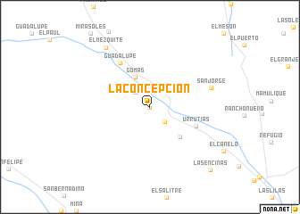 map of La Concepción