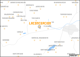 map of La Concepción