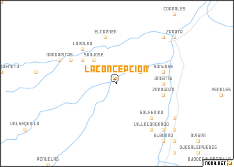 map of La Concepción